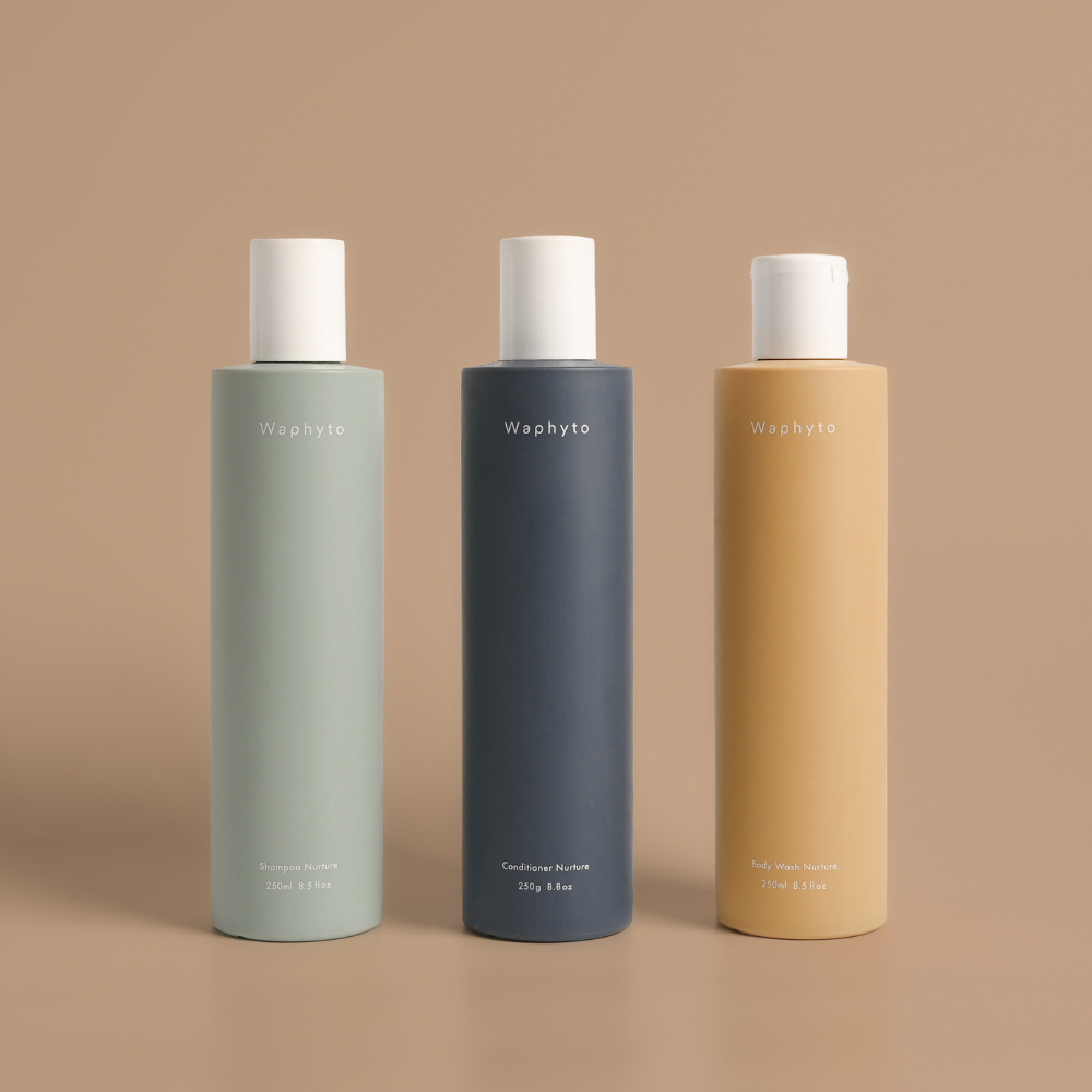 Waphyto シャンプー＆コンディショナーセット Waphyto】植物由来成分シャンプー、コンディショナー、ボディー