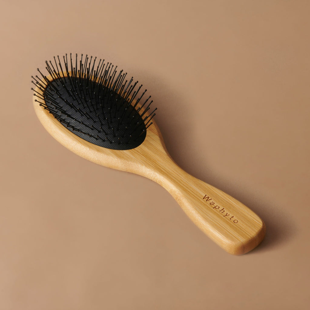 Scalp & Hair Oil + Upcycled Bamboo Hair Brush Duo - Waphyto